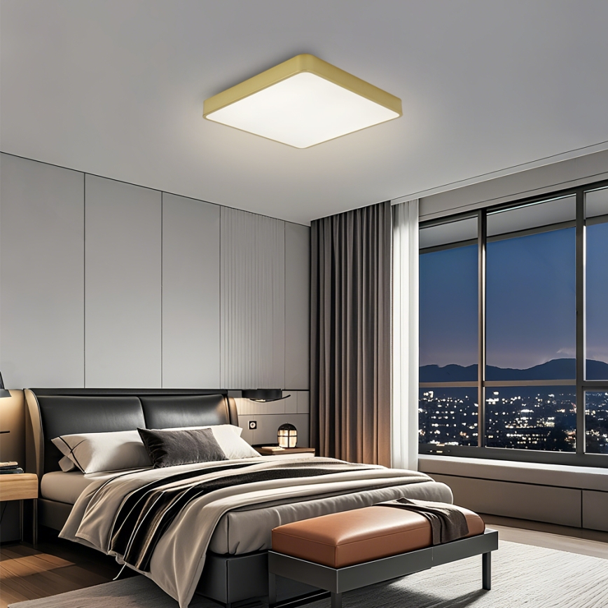 Brilagi - Φωτιστικό οροφής LED POOL LED/36W/230V 3000/4000/6000K 40x40 cm χρυσό