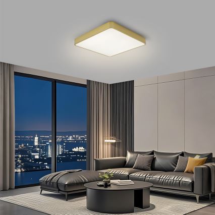 Brilagi - Φωτιστικό οροφής LED POOL LED/36W/230V 3000/4500/6000K 40x40 cm χρυσό