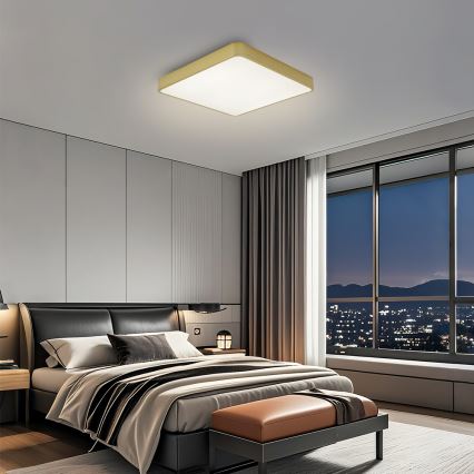 Brilagi - Φωτιστικό οροφής LED POOL LED/36W/230V 3000/4500/6000K 40x40 cm χρυσό