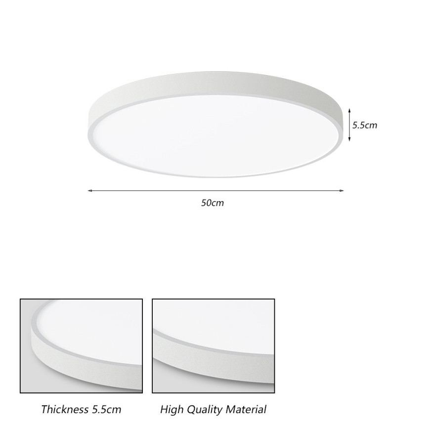Brilagi - Φωτιστικό οροφής LED POOL LED/60W/230V 3000/4000/6000K 50 cm λευκό
