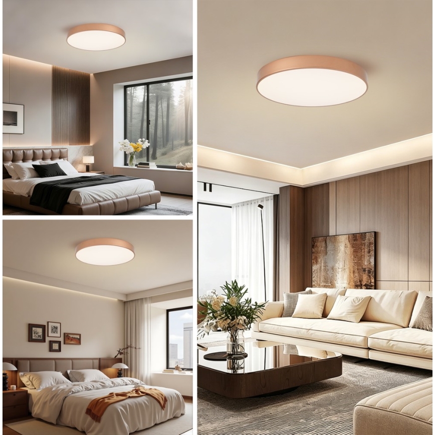 Brilagi - Φωτιστικό οροφής LED POOL LED/60W/230V 3000/4000/6000K Ø 60 cm μπρονζέ