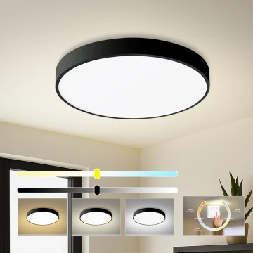Brilagi - Φωτιστικό οροφής LED POOL LED/60W/230V 3000/4000/6000K διάμ. 60 cm μαύρο