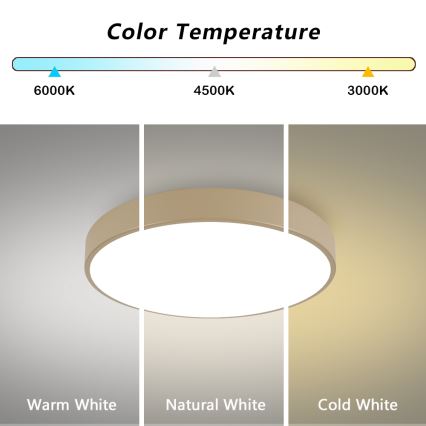 Brilagi - LED φωτιστικό οροφής POOL LED/60W/230V 3000/4000/6000K διάμ. 60 cm μπεζ