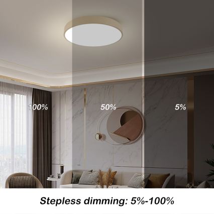 Brilagi - LED φωτιστικό οροφής POOL LED/60W/230V 3000/4000/6000K διάμ. 60 cm μπεζ