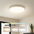 Brilagi - Φωτιστικό οροφής LED POOL, ρυθμιζόμενο, 48W/230V, 3000-6000K, διάμ. 40 cm, μπεζ, με τηλεχειριστήριο