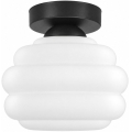 BRILAGI - Φωτιστικό οροφής LED RETRO GLASS 1xE27/60W/230V Ø 20 cm μαύρο/λευκό