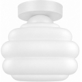 BRILAGI - Φωτιστικό οροφής LED RETRO GLASS 1xE27/60W/230V διάμ. 20 cm λευκό/λευκό