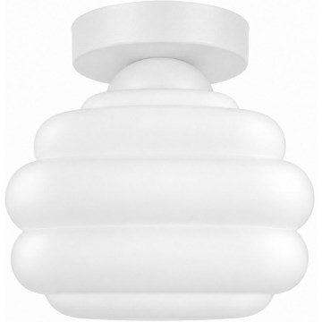 BRILAGI - Φωτιστικό οροφής LED RETRO GLASS 1xE27/60W/230V διάμ. 20 cm λευκό/λευκό