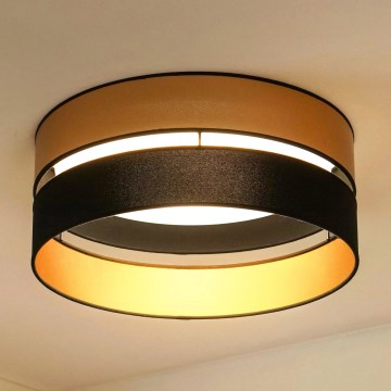 Brilagi - Φωτιστικό οροφής LED ROYAL LED/24W/230V διάμετρος 45 cm μαύρο/χρυσό