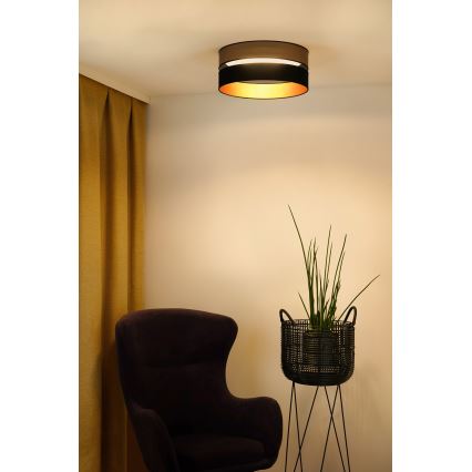 Brilagi - Φωτιστικό οροφής LED ROYAL LED/24W/230V διάμετρος 45 cm μαύρο/χρυσό