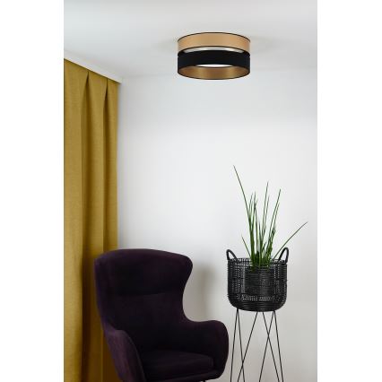Brilagi - Φωτιστικό οροφής LED ROYAL LED/24W/230V διάμετρος 45 cm μαύρο/χρυσό