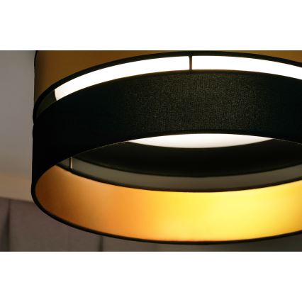 Brilagi - Φωτιστικό οροφής LED ROYAL LED/24W/230V διάμετρος 45 cm μαύρο/χρυσό