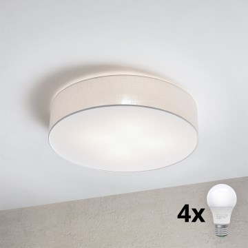 Brilagi - Φωτιστικό οροφής LED SIRIJA 4xE27/60W/230V Ø 60 cm λευκό
