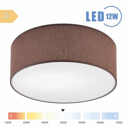 Brilagi - Φωτιστικό οροφής LED SIRIJA LED/12W/230V διάμετρος 35 cm καφέ