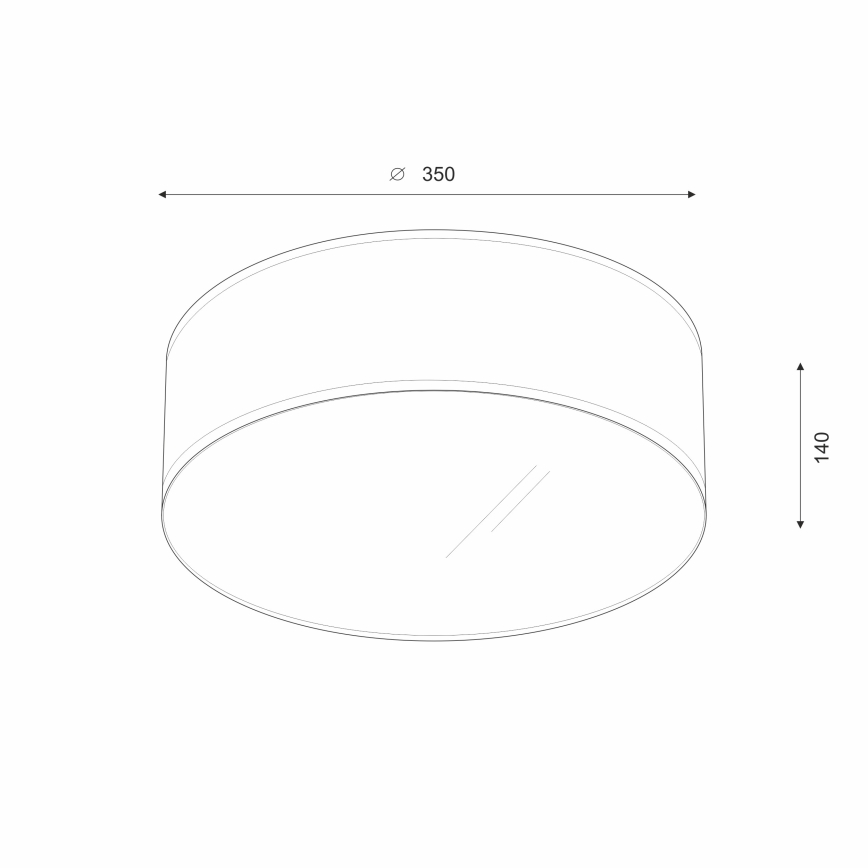 Brilagi - Φωτιστικό οροφής LED SIRIJA LED/12W/230V διάμετρος 35 cm καφέ