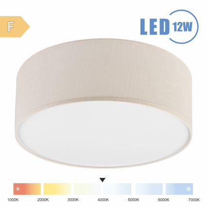 Brilagi - Φωτιστικό οροφής LED SIRIJA LED/12W/230V διάμετρος 35 cm κρεμ