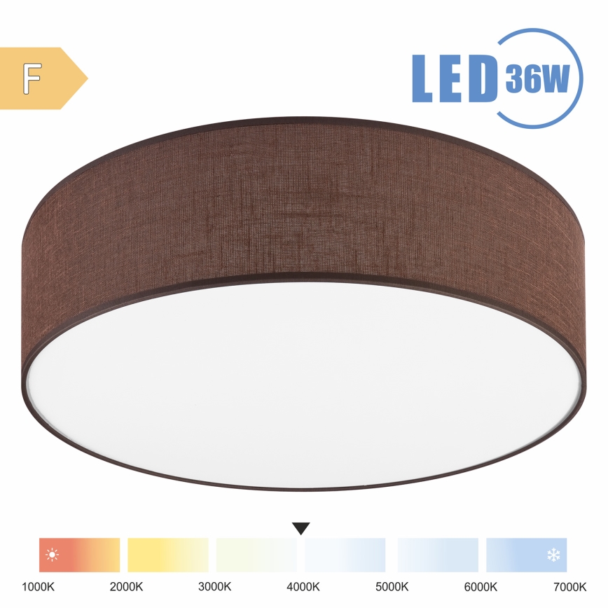 Brilagi - Φωτιστικό οροφής LED SIRIJA LED/36W/230V διάμετρος 45 cm καφέ