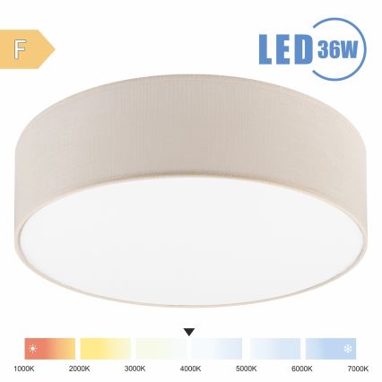 Brilagi - Φωτιστικό οροφής LED SIRIJA LED/36W/230V διάμετρος 45 cm κρεμ