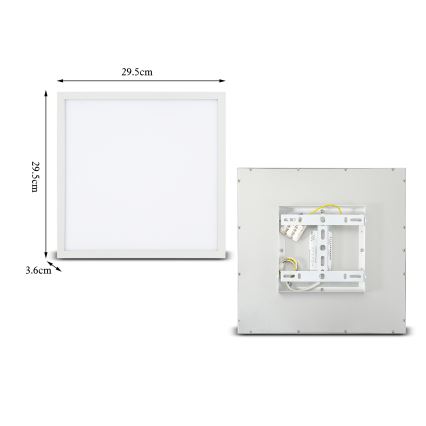 Brilagi - Φωτιστικό οροφής LED SLIMFRAME LED/25W/230V 30x30 cm λευκό