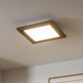 Brilagi - Φωτιστικό οροφής LED SLIMFRAME WOOD LED/25W/230V 34x34 cm καφέ