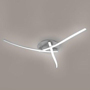 Brilagi - Φωτιστικό οροφής LED STRIPES LED/24W/230V Ø 64 cm ασημί