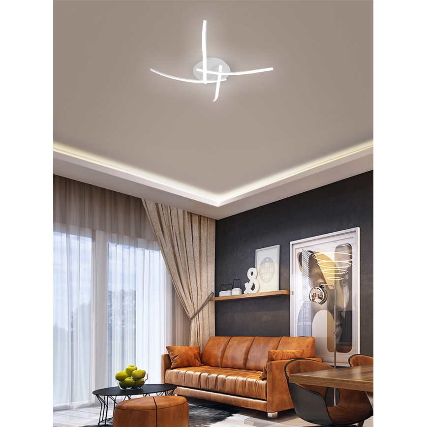 Brilagi - LED φωτιστικό οροφής STRIPES LED/32W/230V 60x60 cm λευκό