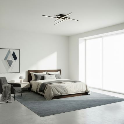 Brilagi - Φωτιστικό οροφής LED STRIPES LED/37W/230V 68x68 cm μαύρο