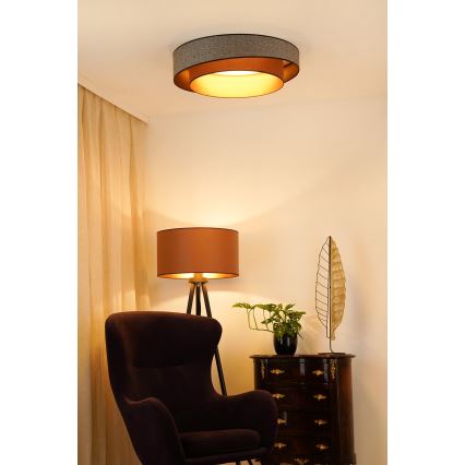 Brilagi - Φωτιστικό οροφής LED VEGAS SHINE LED/24W/230V διάμετρος 60 cm καφέ