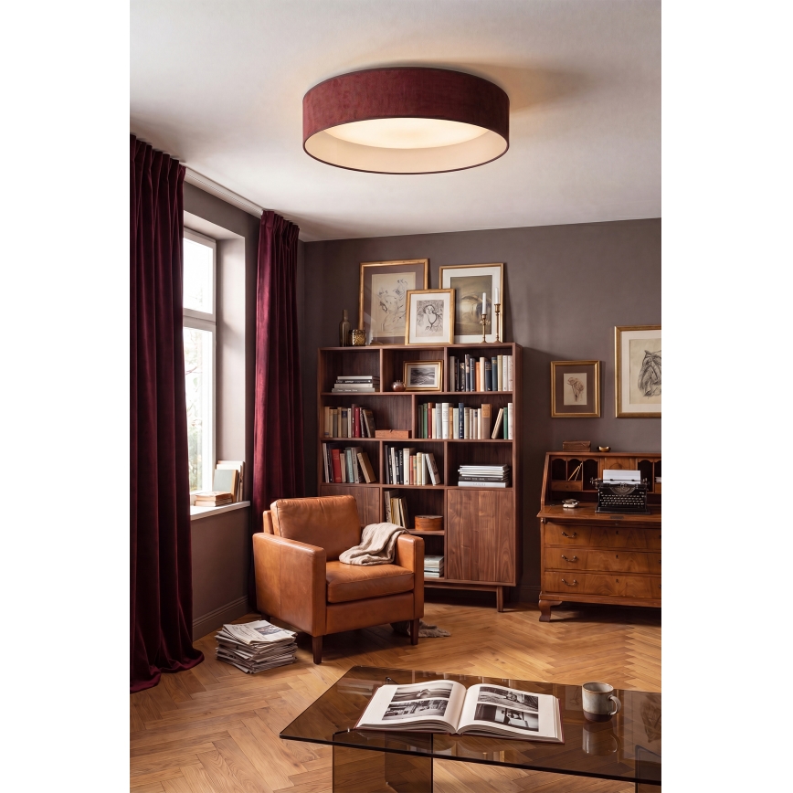 Brilagi - Φωτιστικό οροφής LED VELVET SIMPLE LED/24W/230V 3000K διάμ. 45 cm βυσσινί