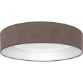 Brilagi - Φωτιστικό οροφής LED VELVET SIMPLE LED/36W/230V 3000K διάμ. 55 cm καφέ