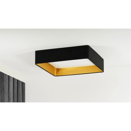 Brilagi - Φωτιστικό οροφής LED VELVET SQUARE LED/24W/230V 43x43 cm μαύρο