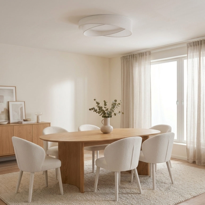 BRILAGI - Φωτιστικό οροφής LED VELVET TWIST LED/24W/230V 4000K Ø 55 cm λευκό