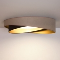 BRILAGI - Φωτιστικό οροφής LED VELVET TWIST LED/24W/230V 4000K Ø 55 cm μπεζ/καφέ/χρυσό