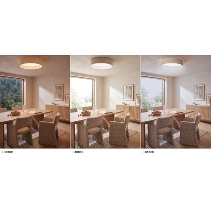 Brilagi - LED φωτιστικό οροφής VELVET VARI LED/24W/230V 3000/4000/6500K Ø 45 εκ. εκρού