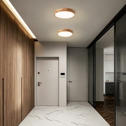 Brilagi - Φωτιστικό οροφής LED WOODLINE LED/24W/230V 3000/4000/6000K από δρυ, Ø 30 cm