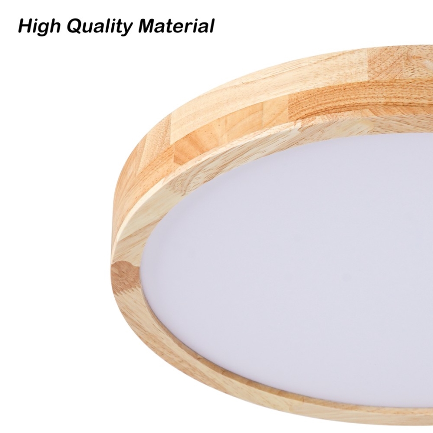 Brilagi - Φωτιστικό οροφής LED WOODLINE LED/24W/230V 3000/4000/6000K από δρυ, Ø 30 cm