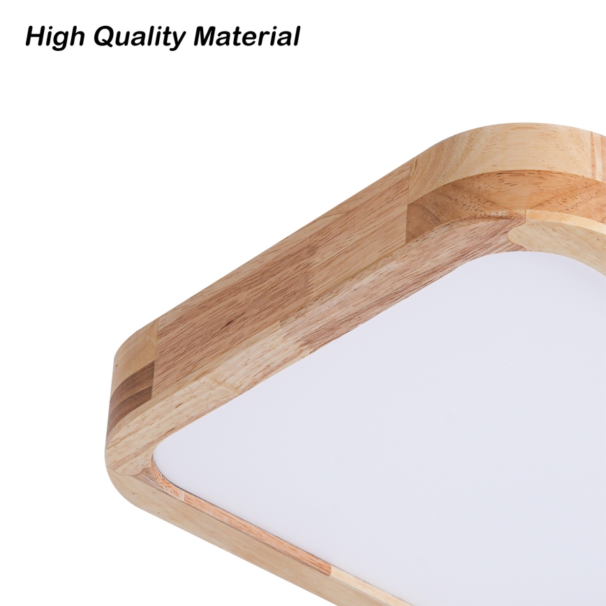 Brilagi - Φωτιστικό οροφής LED WOODLINE SQUARE LED/32W/230V 3000/4000/6000K σε απόχρωση δρυός 30x30 cm