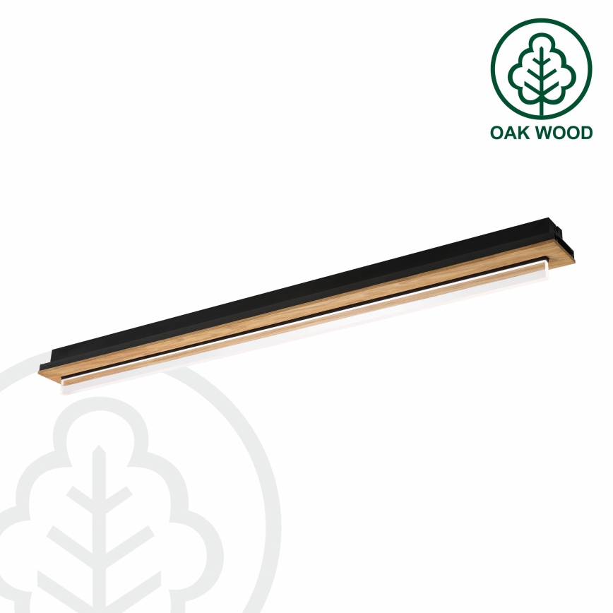 Brilagi - Φωτιστικό οροφής LED WOODY FLAT LED/25W/230V 118 cm δρυς/μαύρο
