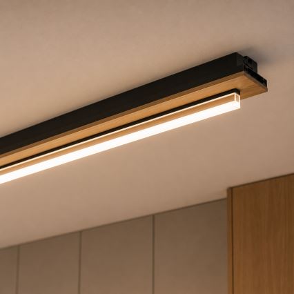 Brilagi - Φωτιστικό οροφής LED WOODY FLAT LED/25W/230V 118 cm δρυς/μαύρο