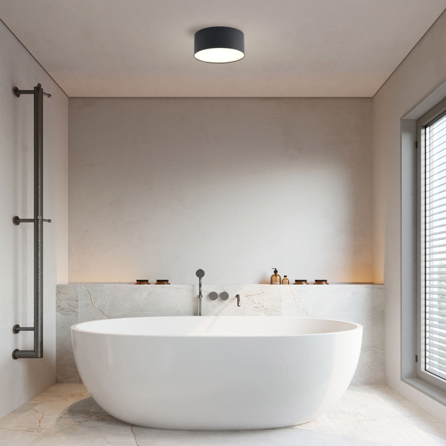 Brilagi - Φωτιστικό οροφής μπάνιου LED FORIS LED/20W/230V Ø 15 cm μαύρο IP44