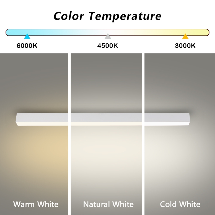 Brilagi - Φωτιστικό οροφής για μπάνιο SLEEKLINE LED/40W/230V 3000/4500/6000K λευκό IP44