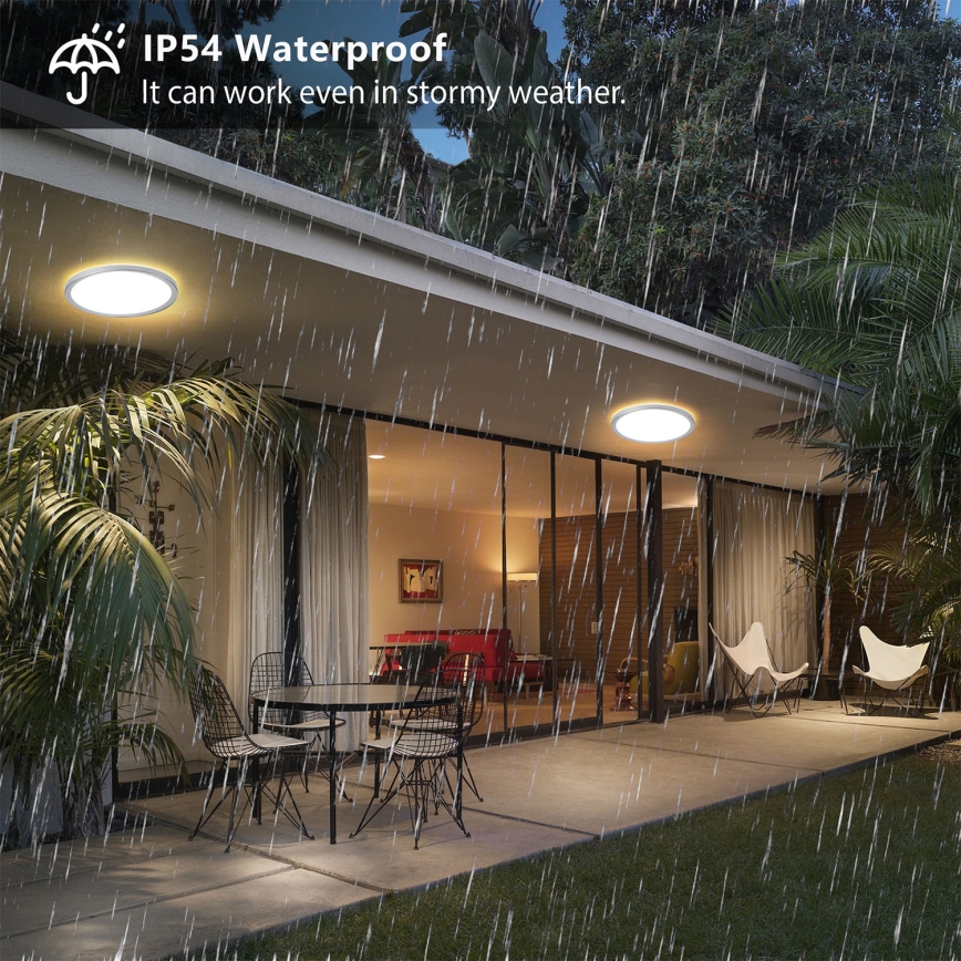 Brilagi - LED φωτιστικό οροφής μπάνιου ULTRA SLIM LED/12W/230V Ø 22,5 cm ασημένιο IP54