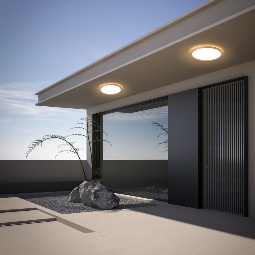 Brilagi - LED φωτιστικό οροφής μπάνιου ULTRA SLIM LED/18W/230V Ø 30 cm ροζ χρυσό IP54