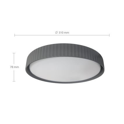 Brilagi - Φωτιστικό οροφής LUCIA LED/24W/230V Ø 31 cm γκρι