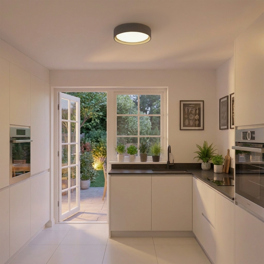 Brilagi - Φωτιστικό οροφής LUCIA LED/24W/230V Ø 31 cm γκρι