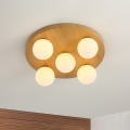 BRILAGI - Φωτιστικό οροφής LUND WOOD 5xG9/9W/230V Ø 40 cm με ξύλινο φινίρισμα