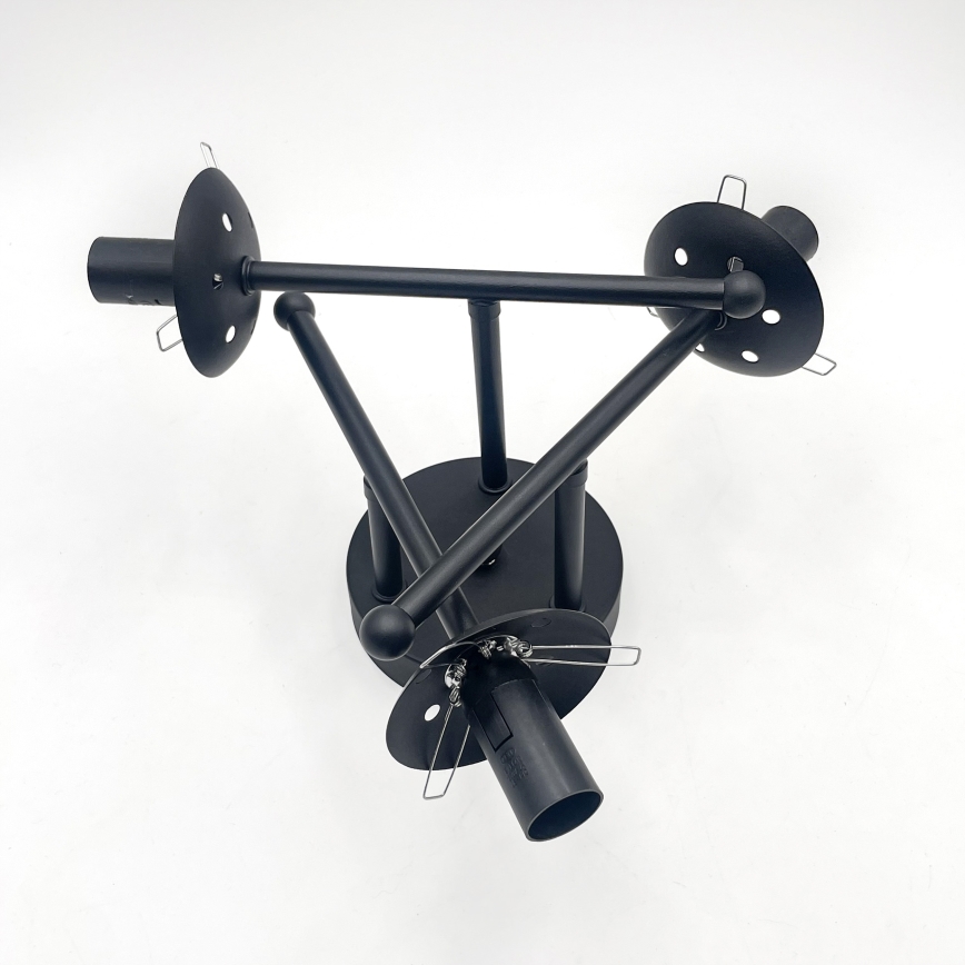 Brilagi - Φωτιστικό οροφής MALIVA 3xE14/15W/230V μαύρο/καπνιστό