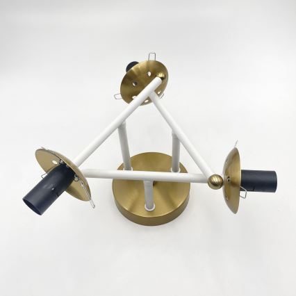 Brilagi - Φωτιστικό οροφής MALIVA 3xE14/15W/230V χρυσό/λευκό