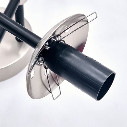 Brilagi - Φωτιστικό οροφής MALIVA 6xE14/15W/230V ματ χρώμιο/καπνιστό