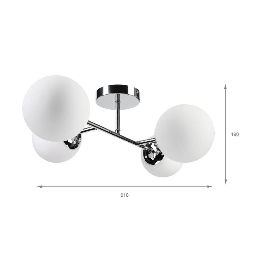 Brilagi - Φωτιστικό οροφής MALONY 4xE14/20W/230V γυαλιστερό χρώμιο